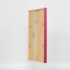 Efecto marco de madera perfil 35 rojo 23x70 cm cristal normal + separador