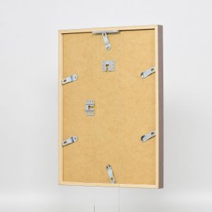 Efecto marco de madera perfil 35 marrón 23x70 cm cristal normal + separador