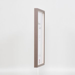 Efecto marco de madera perfil 35 marrón 23x70 cm cristal normal + separador