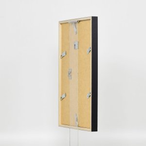 Efecto marco de madera perfil 35 negro 23x70 cm cristal normal + separador
