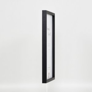 Efecto marco de madera perfil 35 negro 23x70 cm cristal normal + separador