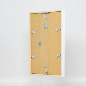 Efecto marco de madera perfil 35 blanco 23x70 cm cristal normal + separador