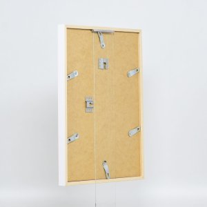 Efecto marco de madera perfil 35 blanco 23x70 cm cristal normal + separador