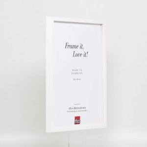 Efecto marco de madera perfil 35 blanco 23x70 cm cristal normal + separador