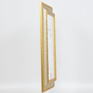 Efecto marco barroco perfil 31 plata 23x70 cm cristal transparente
