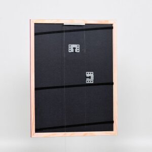 Efecto marco de madera perfil 89 púrpura 23x70 cm cristal de museo