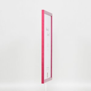 Efecto marco de madera perfil 89 púrpura 23x70 cm cristal de museo