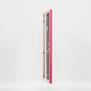 Efecto marco de madera perfil 89 púrpura 23x70 cm cristal de museo