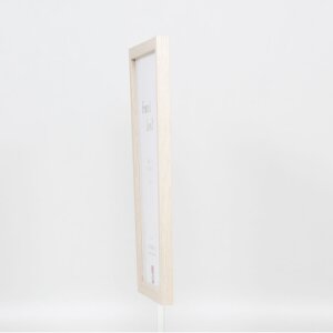 Efecto Marco de madera Perfil 33 blanco 23x70 cm Vidrio de museo