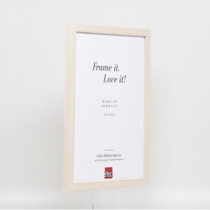 Efecto Marco de madera Perfil 33 blanco 23x70 cm Vidrio de museo