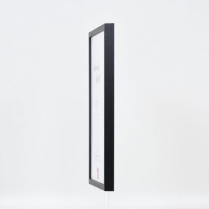 Efecto marco de madera perfil 35 negro 24x30 cm cristal antirreflejos