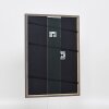 Efecto marco de madera maciza perfil 25 nuez marrón 24x30 cm cristal acrílico