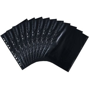 Fundas visibles de fotófano 20x30cm negro 10 fundas