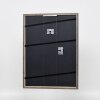 Efecto Marco de madera maciza Perfil 25 gris 25x30 cm Cristal acrílico