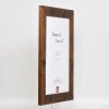 Marco de madera efecto 2400 marrón 25x30 cm cristal antirreflejos
