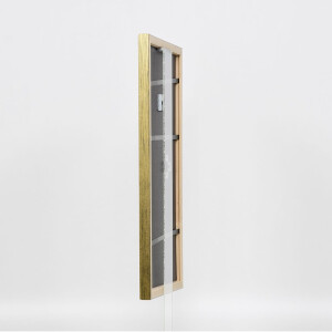 Efecto marco de madera perfil 2070 cristal antirreflejos 25x30 cm oro