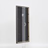Efecto marco de madera maciza perfil 25 nuez marrón 25x30 cm cristal de museo
