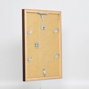 Marco de madera efecto palisandro Top N 25x30 cm cristal de museo