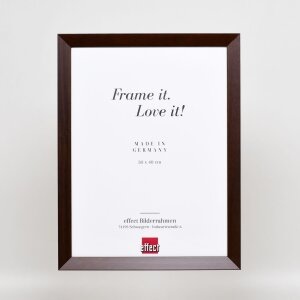 Marco de madera efecto palisandro Top N 25x30 cm cristal de museo