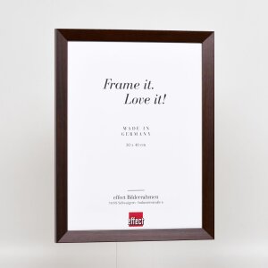Marco de madera efecto palisandro Top N 25x30 cm cristal de museo