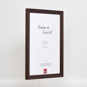 Marco de madera efecto palisandro Top N 25x30 cm cristal de museo