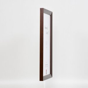 Marco de madera efecto palisandro Top N 25x30 cm cristal de museo