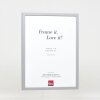 Efecto marco de madera perfil 35 gris claro 25x35 cm cristal antirreflejos