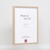 Efecto marco de madera perfil 35 marrón claro 25x35 cm cristal normal + separador