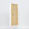 Efecto marco de madera perfil 35 blanco 25x35 cm cristal normal + separador