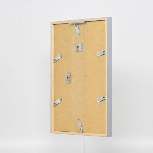 Efecto marco de madera perfil 35 gris claro 25x35 cm cristal normal + separador