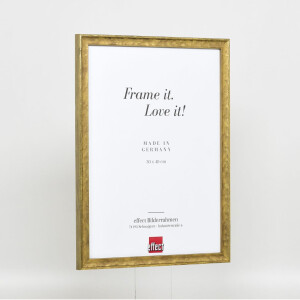 Efecto marco de madera perfil 2070 cristal normal 25x35 cm oro
