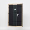 Efecto marco de madera perfil 2070 cristal antirreflejo 25x35 cm plata