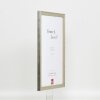 Efecto marco de madera perfil 2070 cristal antirreflejo 25x35 cm plata