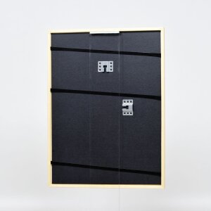 Efecto Marco de madera maciza Perfil 20 negro 25x35 cm Vidrio de museo