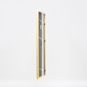 Efecto marco de madera maciza perfil 20 blanco 25x35 cm cristal de museo