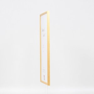 Efecto marco de madera maciza perfil 20 blanco 25x35 cm cristal de museo