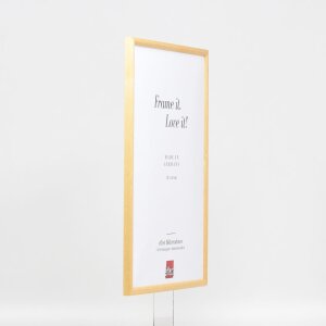 Efecto marco de madera maciza perfil 20 blanco 25x35 cm cristal de museo