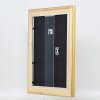 Efecto marco de madera perfil 95 oro 25x35 cm cristal normal