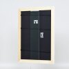 Efecto marco barroco de madera perfil 37 blanco 25x35 cm cristal de museo