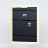 Efecto marco barroco de madera perfil 37 blanco 25x35 cm cristal de museo