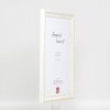 Efecto marco barroco de madera perfil 37 blanco 25x35 cm cristal de museo
