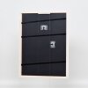 Marco efecto madera perfil 2070 cristal museo 25x35 cm blanco