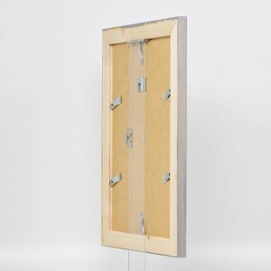 Portarretratos efecto madera maciza 2240 gris 25x35 cm cristal de museo