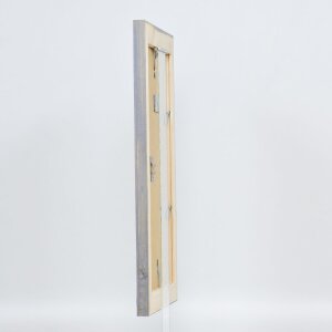 Portarretratos efecto madera maciza 2240 gris 25x35 cm cristal de museo