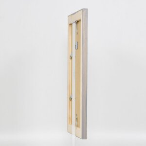 Portarretratos efecto madera maciza 2240 gris 25x35 cm cristal de museo