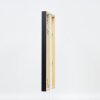 Efecto marco de madera perfil 35 negro 25x50 cm cristal antirreflejo
