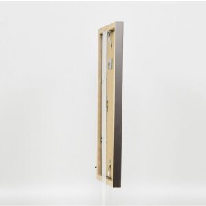 Marco de madera Top Cube 25x50 cm cristal platino antirreflejos