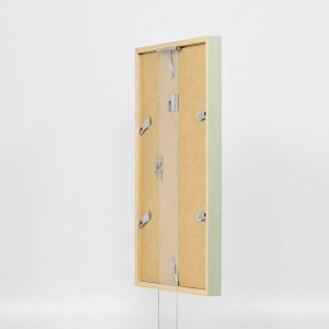 Efecto marco de madera perfil 35 verde 25x50 cm cristal normal + separador