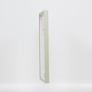 Efecto marco de madera perfil 35 verde 25x50 cm cristal normal + separador