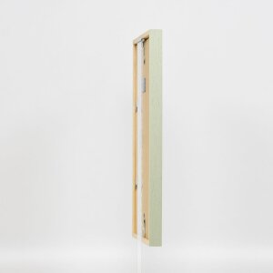 Efecto marco de madera perfil 35 verde 25x50 cm cristal normal + separador
